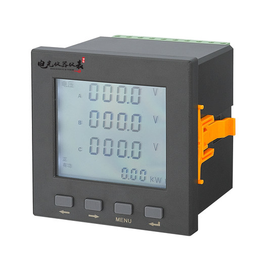 三相电流电压液晶多功能电力仪表 数显功率频率因数表组合485通讯