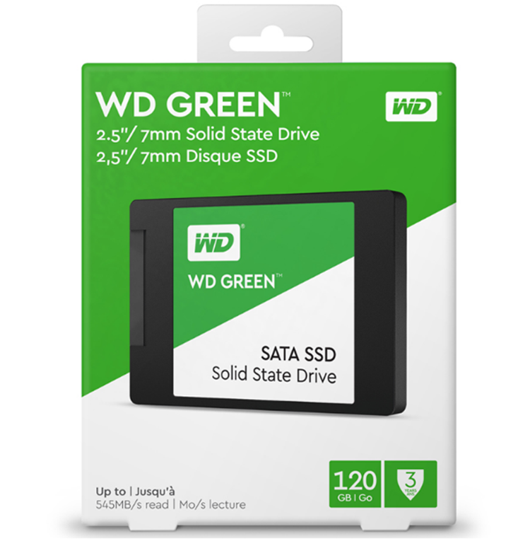 WD/西部数据 WDS480G2G0A 480G固态SSD 2.5英寸SATA3 绿盘480GB - 图0