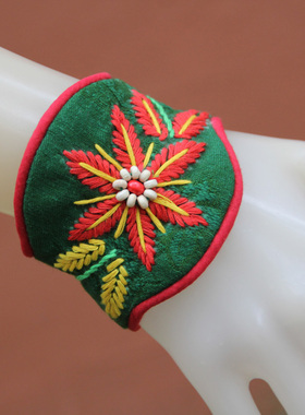 云南民族风舞蹈布艺小礼物手链