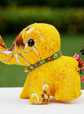 布艺泰国大象布艺玩具泰式摆件