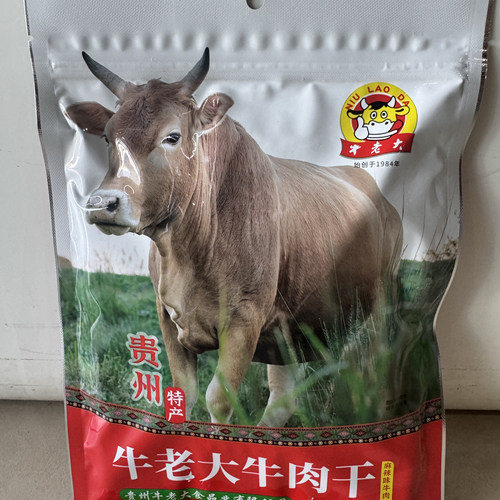 贵州特产黄平牛老大正宗牛肉干香酥醇香麻辣旅游小吃食品散装 - 图0