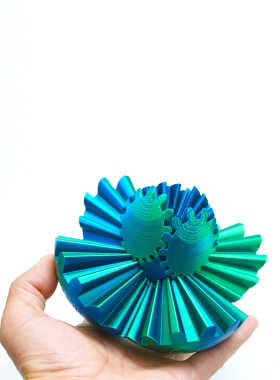 3D打印玩具模型齿轮球关节可动网红成品雕塑摆件手办动物装饰工艺