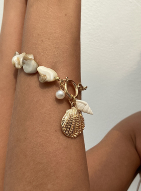 欧美风度假泰国巴厘岛三亚海洋风沙滩时尚贝壳花朵项链手链饰品女