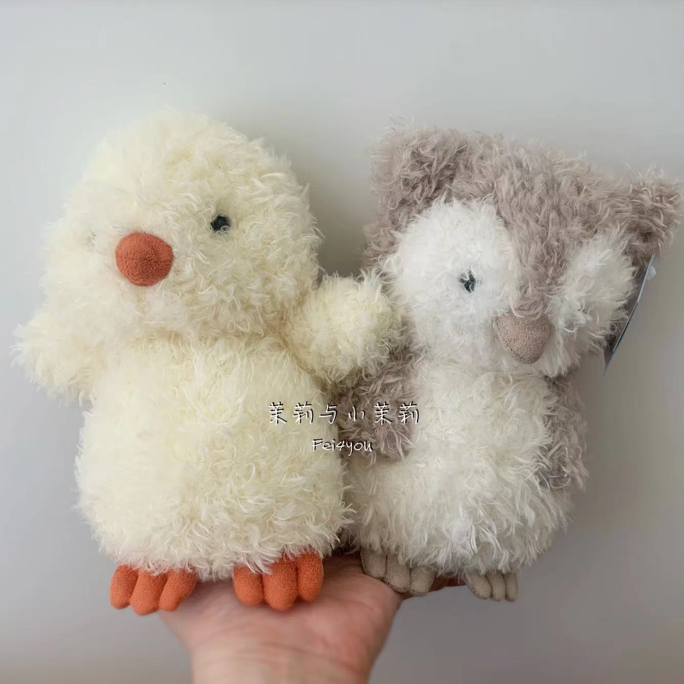 JELLYCAT LITTLE WEE 小鸡猫头鹰企鹅狗青蛙小蛇雪人驯鹿毛绒玩具 - 图1