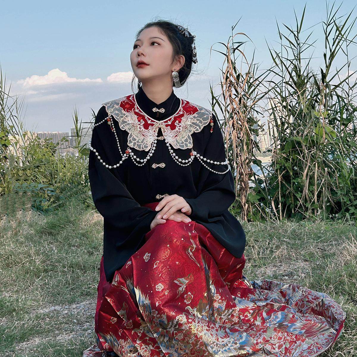 真大鱼大小码原创【凤求凰】中式半身裙改良拉链织金仿妆花马面裙,淘宝优惠券,粉丝福利购,淘宝优惠卷