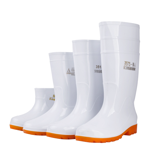 Large size white oil-resistant and acid-alkali-resistant water shoes food factory