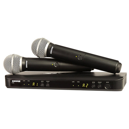 Shure/舒尔 BLX24/288/PG58 SM58 BETA58A无线手持话筒愤怒调音师 - 图1