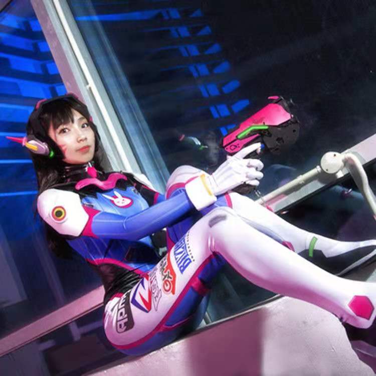 游戏动漫cosplay连体紧身 抖音紧身衣守望先锋DVA宋哈娜衣服装女 - 图0