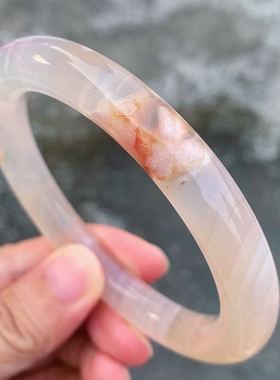 冰透千层樱花网红百搭风圆条手镯