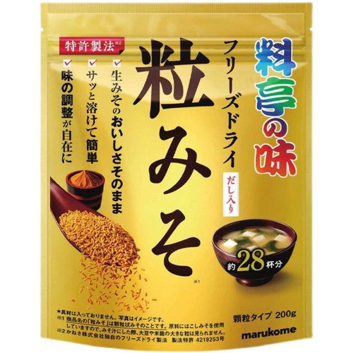 日本进口Marukome丸米冻干谷物颗粒味噌日式调味料提鲜味噌汤200g - 图3