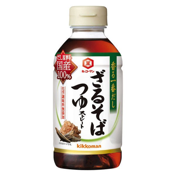 日本进口 龟甲万Kikkoman荞麦面调味面露冷面素面高汤调味汁300ml - 图1