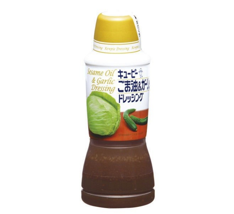 日本进口 丘比 调味汁 深煎芝麻味洋葱味芝麻油大蒜味380ml - 图1