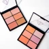 Hàn Quốc 3CE 10 Anniversary Limited Edition Six Color Blush Môi Cheek Pan 6 Màu Apricot Orange Pink Peach Highlight Sửa mũi - Blush / Cochineal