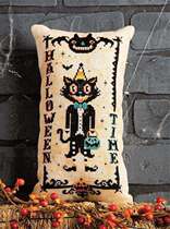 12971 Halloween small cat cross embroidered electronic drawings redrawing saga source files XSDs