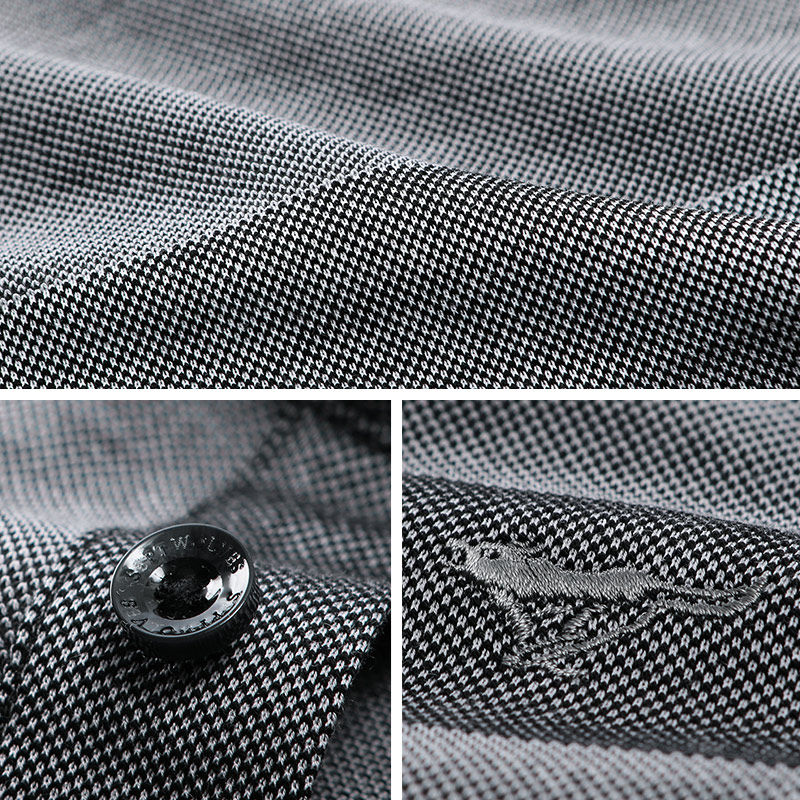 七匹狼短袖新品休闲翻领丝光polo衫 七匹狼T恤