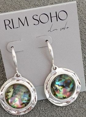 拉睦RLM SOHO幻彩鲍贝度假摄影宴会派对潮人休闲风耳钉环项圈套装