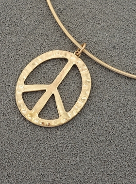 拉睦RLM SOHO大爱反战磨花镀金设计师腔调森女文艺术气质潮人项圈