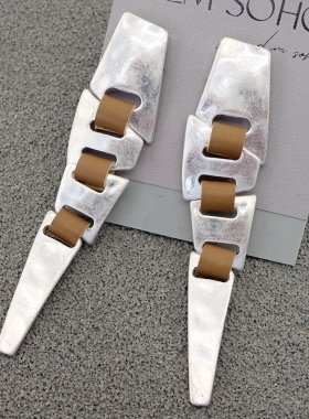 拉睦RLM SOHO异域欧美设计师腔调嘻哈朋克摇滚范耳钉环坠项链套装