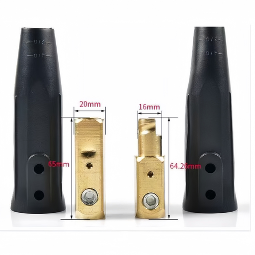 LC-40连接器电缆线快速接头焊把线对接耦合器大电流连接器纯铜座 - 图2