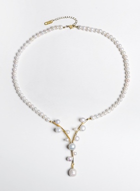 淡水珍珠高级感吊坠奢华项链