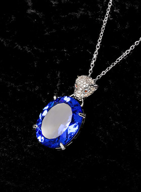 复古套装豹子吊坠项链耳环戒子