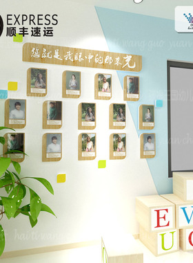 幼儿园教师风采师资老师简介文化墙舞蹈团队介绍照片墙贴环创装饰