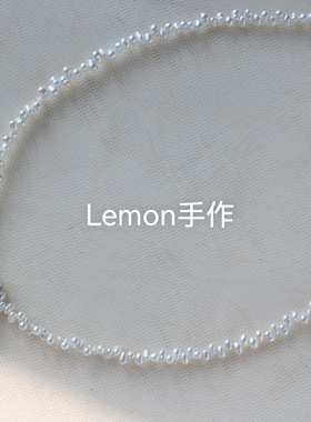 春上新S925银天然异形珍珠项链法式麦穗高级感气质女