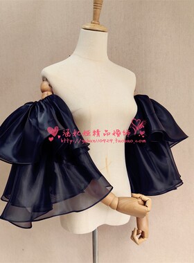 涵妃娅女春夏秋冬欧根缎多层袖子