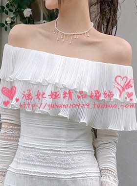 涵妃娅春夏秋冬一字领韩式披肩