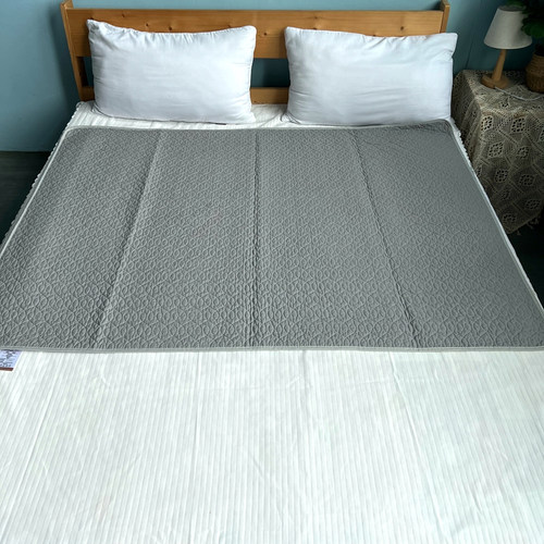 四季净色素色纯色双面纯棉隔脏垫100棉防汗床单保护垫床盖可机洗 - 图0