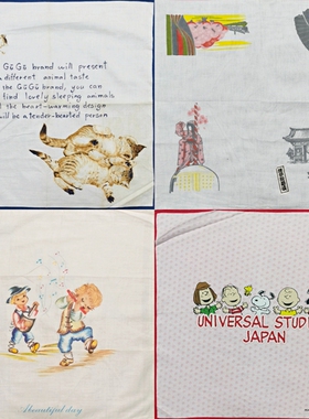 日本制vintage古着巾领巾手绢