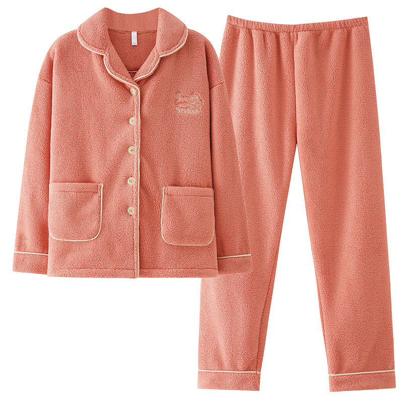 芬腾可安2025新款睡衣女款冬季羊羔绒加厚加绒家居服珊瑚绒秋冬款,淘宝优惠券,粉丝福利购,淘宝优惠卷