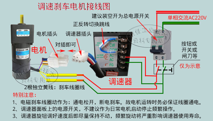 120W 交流220V 调速刹车 5IK120RGN-CMF/5GN40-500K 松岗减速电机 - 图0