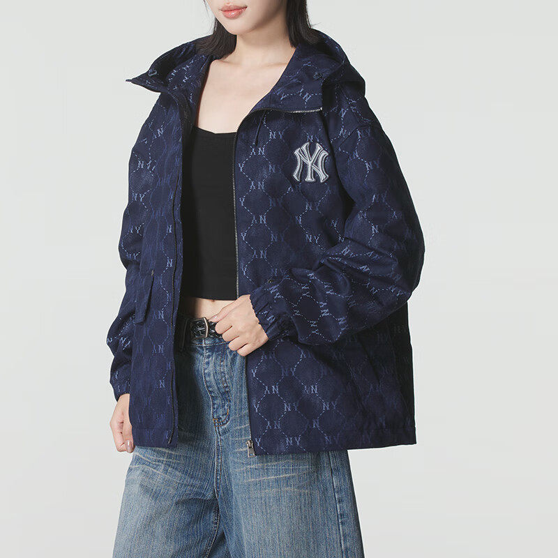 MLB男女装25新款秋季外套时尚户外休闲运动防风连帽夹克3AWJM0554,淘宝优惠券,粉丝福利购,淘宝优惠卷