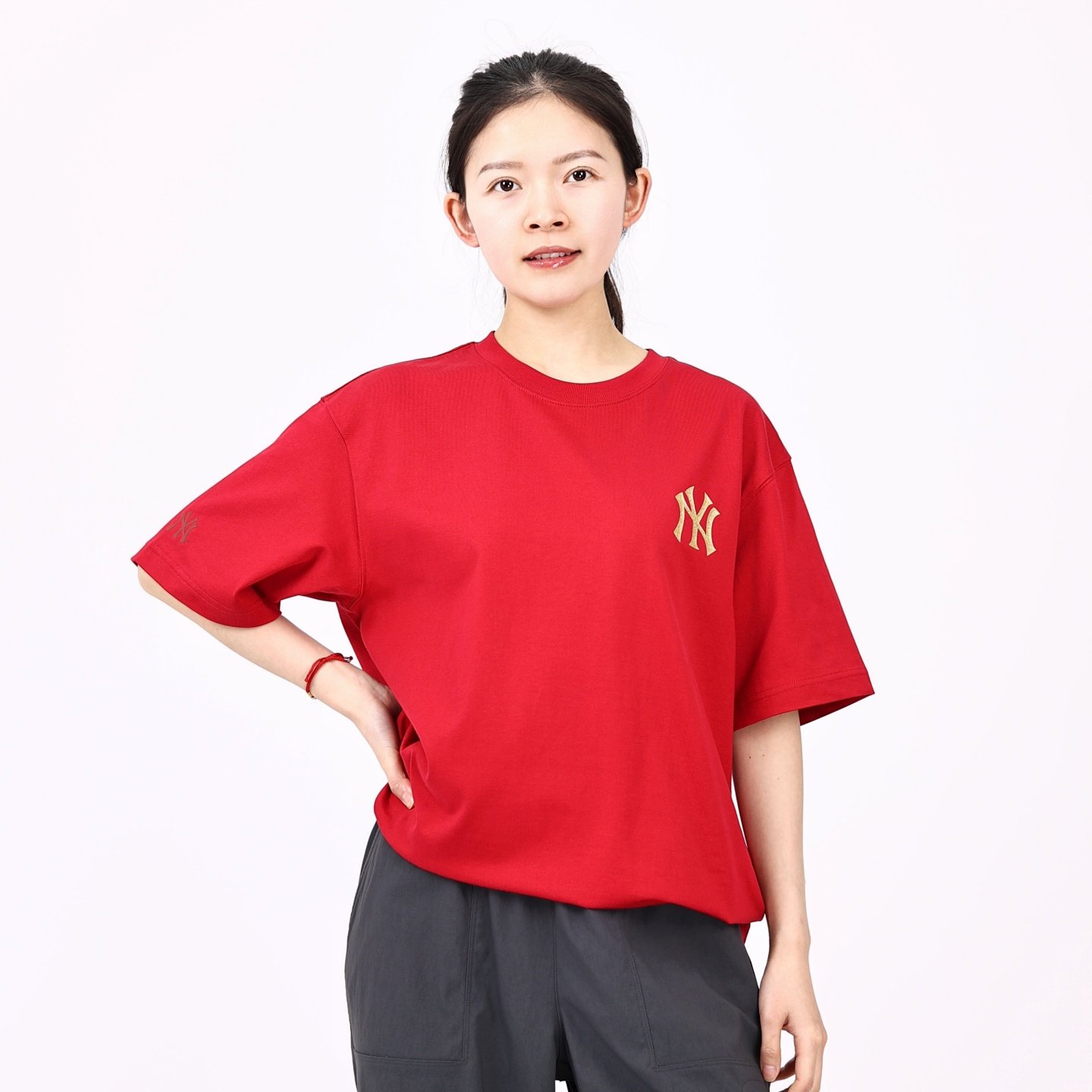 MLB短袖男女同款26春季新款新年生肖马纯棉印花防晒T恤3ATSQ0261,淘宝优惠券,粉丝福利购,淘宝优惠卷