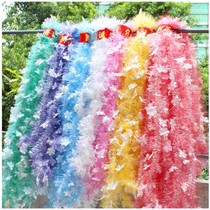 Christmas decorations colored with snowflake wool strips Christmas tree Decorative Strips shop windows Decorative Accessories Colorful butterfly knots