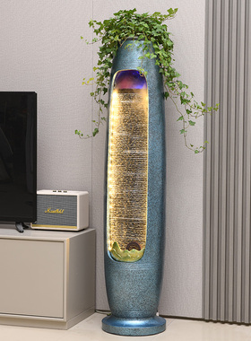 假山流水生财摆件循环水景