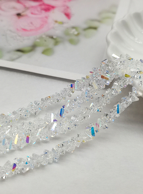 精品6mm卡6三角函数水晶DIY散珠碎钻珠串珠手工材料配件