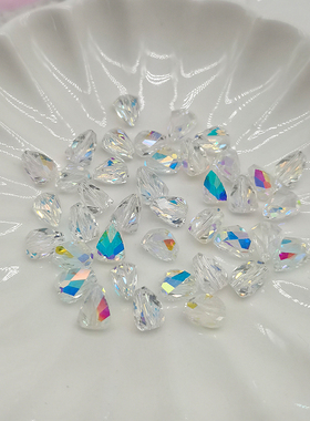 精品6mm卡6长粽通孔异形水晶珠手工DIY手链项链散珠