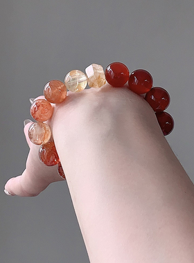 高端天然水晶手链女小众礼物