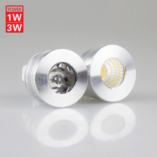 LED射灯灯杯 MR11/12V节能灯泡 GU5.3/GU10/220V插脚光源1W/3W - 图3