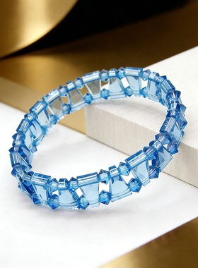 原创设计奥地利水晶紫色手链女款