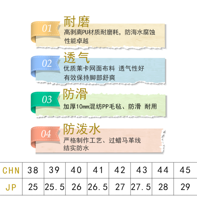 威狐1025钓鱼鞋全防水透气防滑耐磨毛毡底带钢钉矶钓鞋路亚登礁鞋-图2