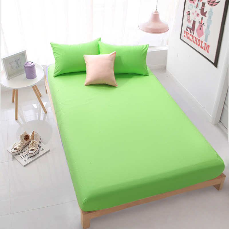 床笠单件全棉防尘罩床套床垫罩保护套纯棉纯色床上用品席梦思床垫