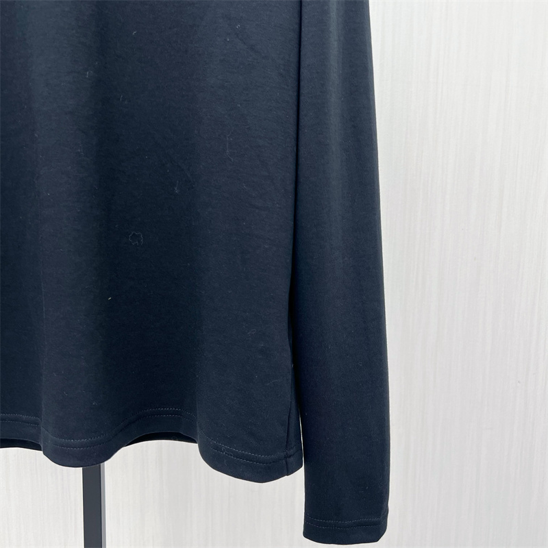 S●2025冬季新品 长袖印花t恤女中长款宽松休闲慵懒风打底上衣886 - 图3