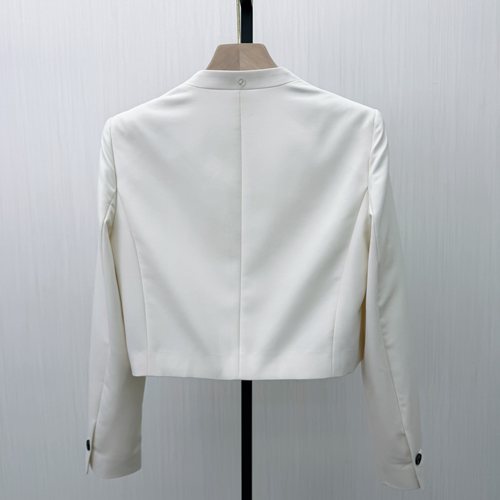 迪●2026春季新品 西装外套女气质通勤百搭高腰短款西服夹克0036 - 图0