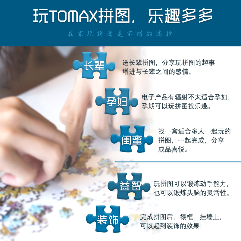 TOMAX图美正版拼图4000/1000/500/300片德国天鹅古城堡 - 图1