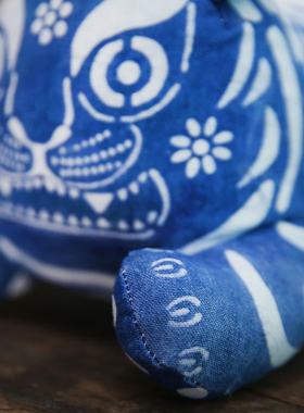 布老虎传统民间工艺生肖娃娃玩偶虎年吉祥物公仔印花手工玩具