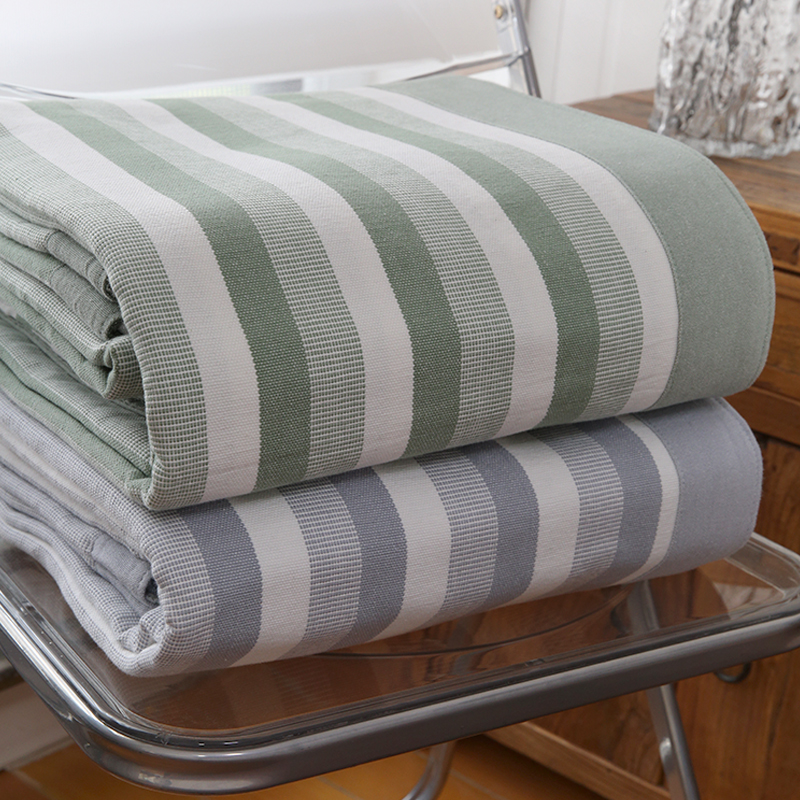 捡漏！纯棉加厚加密老粗布凉席三件套亚麻床单夏季双面软席可机洗 - 图0