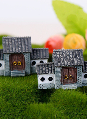 仿古牌楼树脂摆件微景观造景摆件